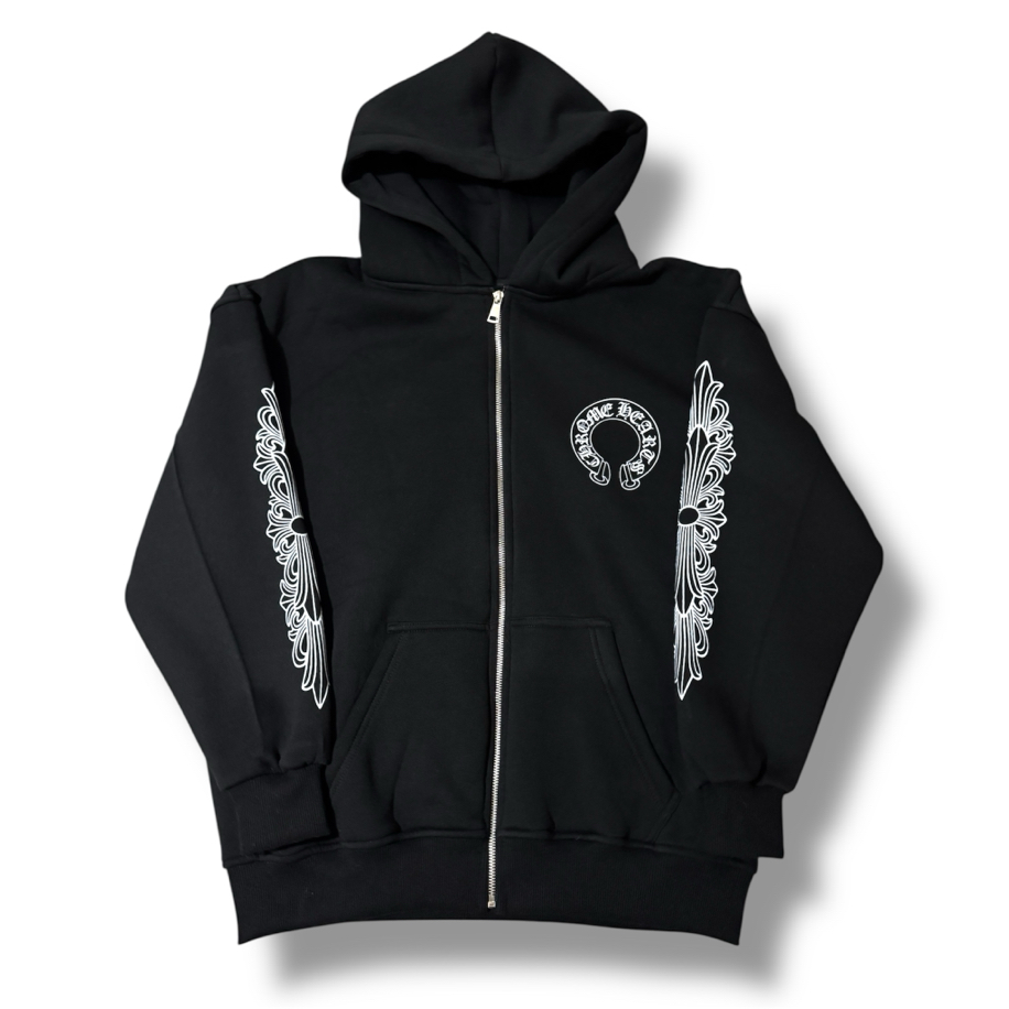 Chrome Hearts Flare Zip-Up Hoodie | SPLITOUT