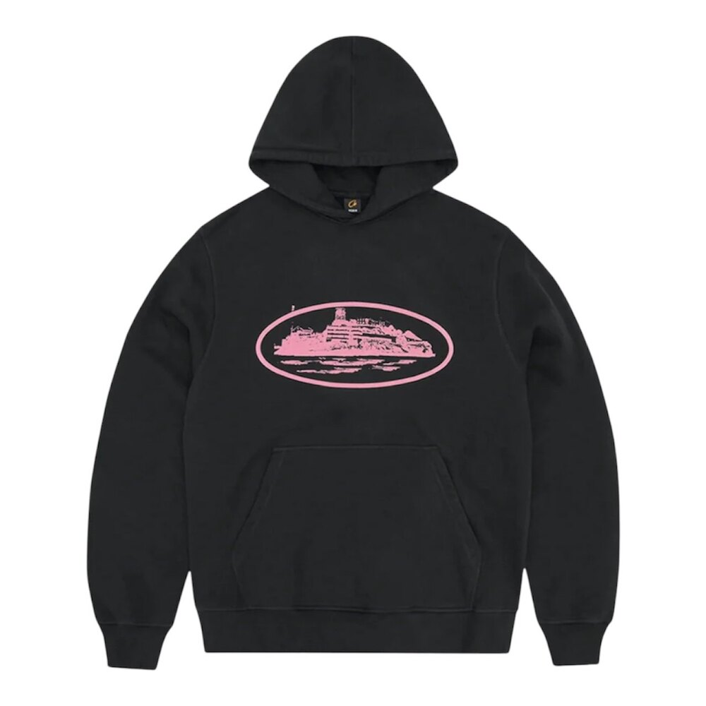 Corteiz Og Alcatraz Pink Hoodie | SPLITOUT