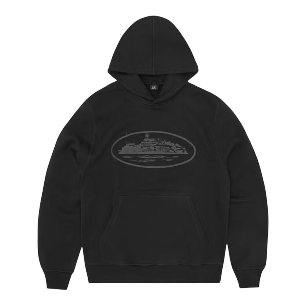 Corteiz Alcatraz Og Black Hoodie | SPLITOUT