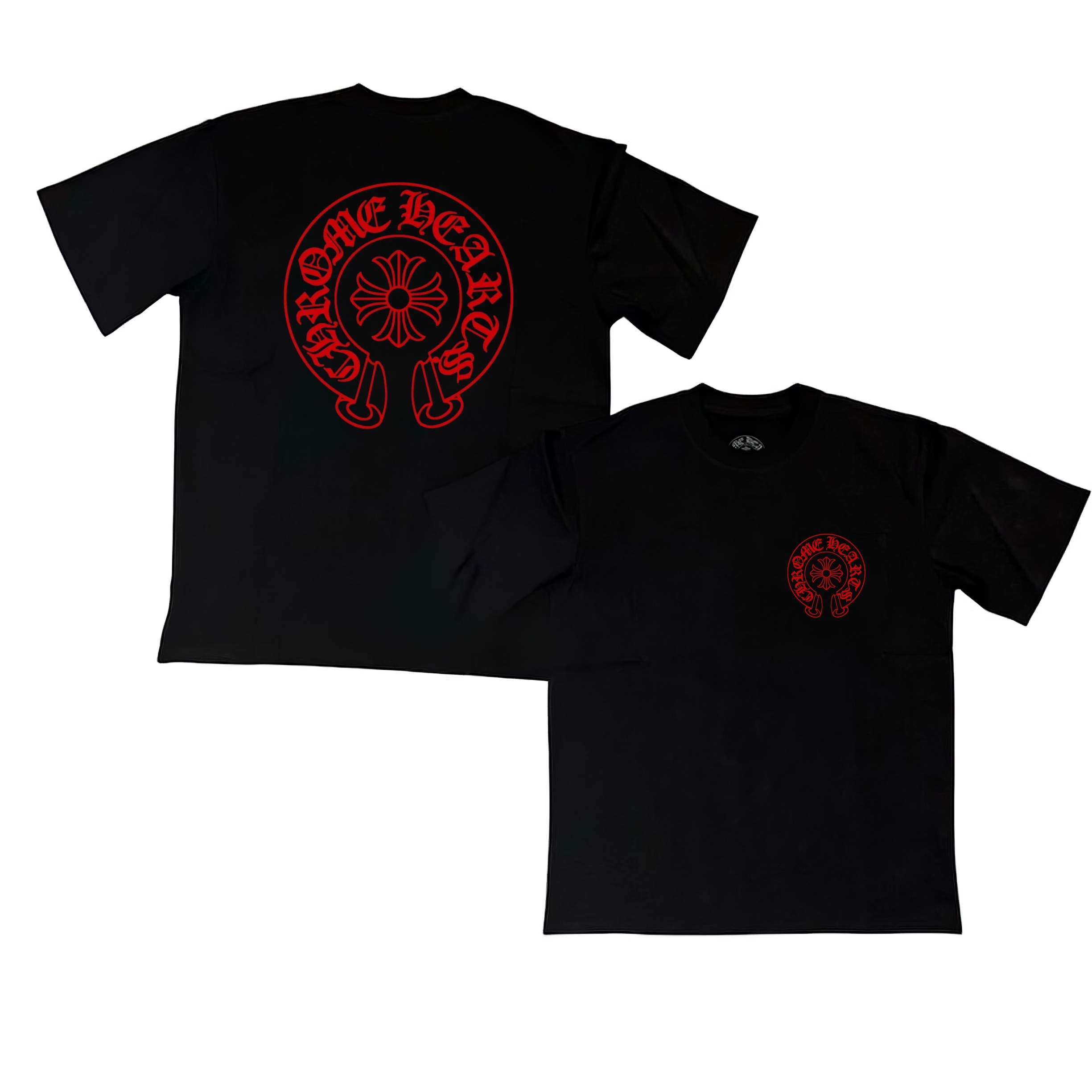 Chrome Hearts Red-Black Tee | SPLITOUT
