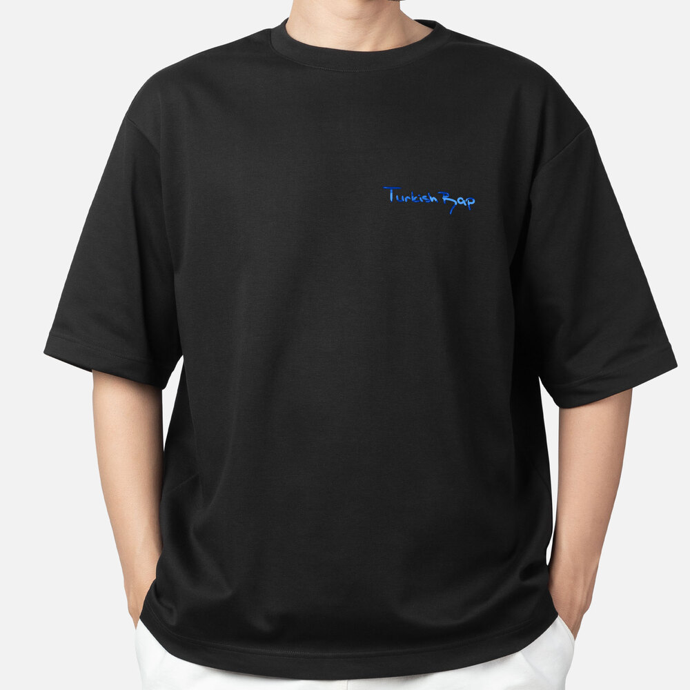 Türkçe Rap T-Shirt / Oversize / Mavi | StabilUP