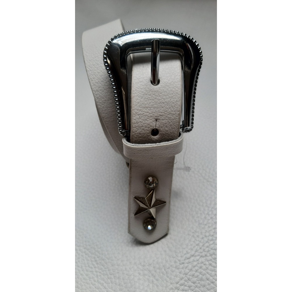 YILDIZ RİVETLİ TAŞLI DERİ KEMER "STAR LEATHER BELT"