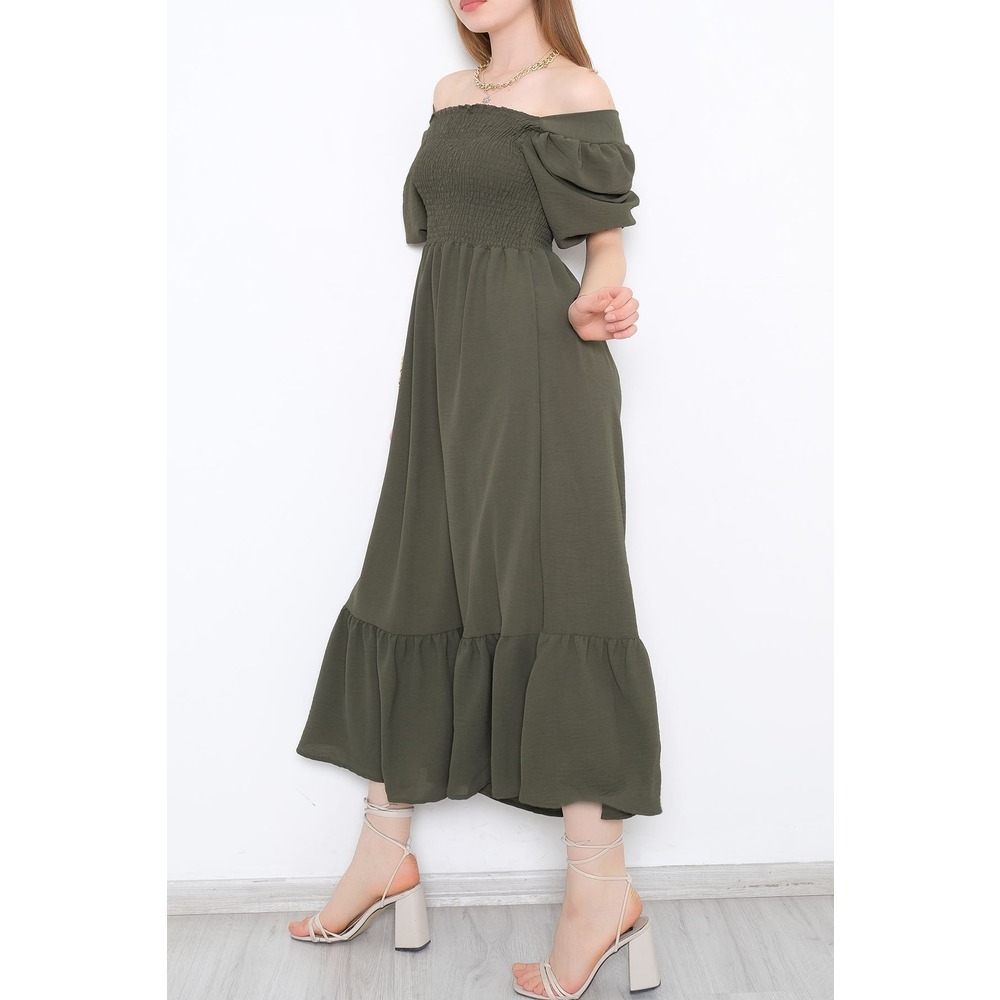 Gipeli Ayrobin Elbise Haki - 52511.1234