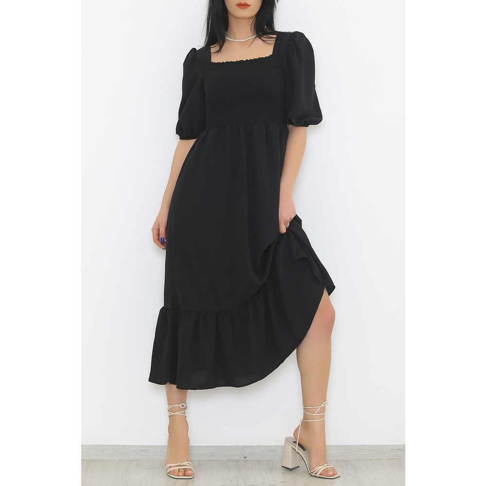 Gipeli Ayrobin Elbise Siyah - 52511.1234