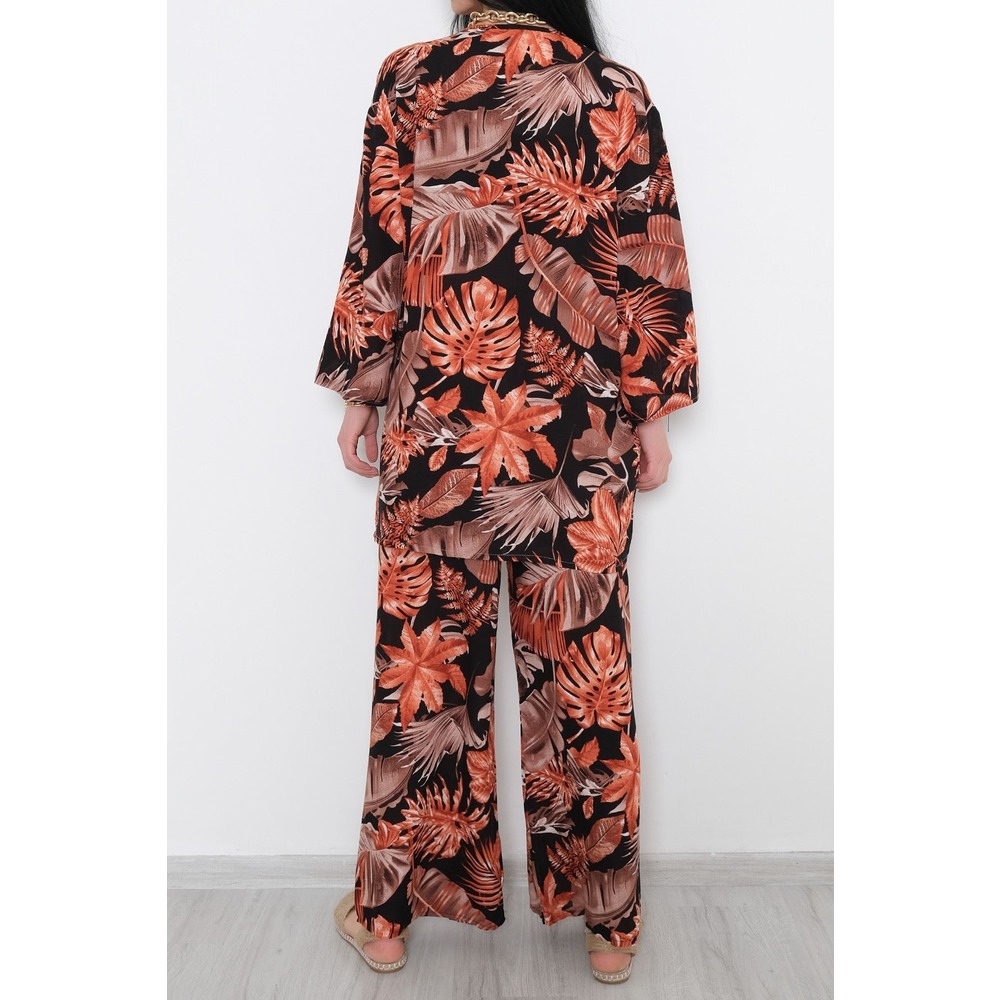 Kimono Takım Kahverengituruncu - 10553.1095