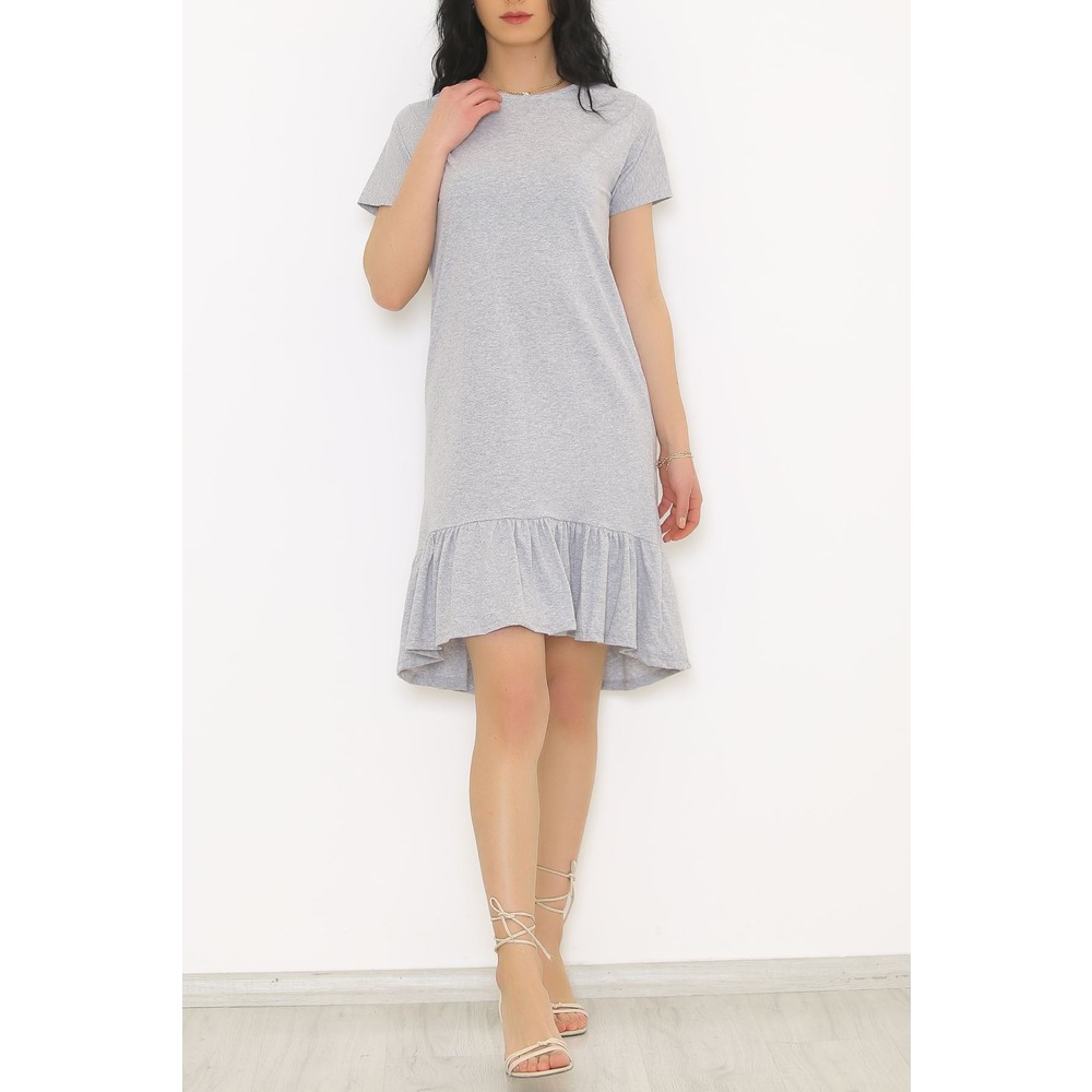 Süprem Elbise Gri - 3486.105
