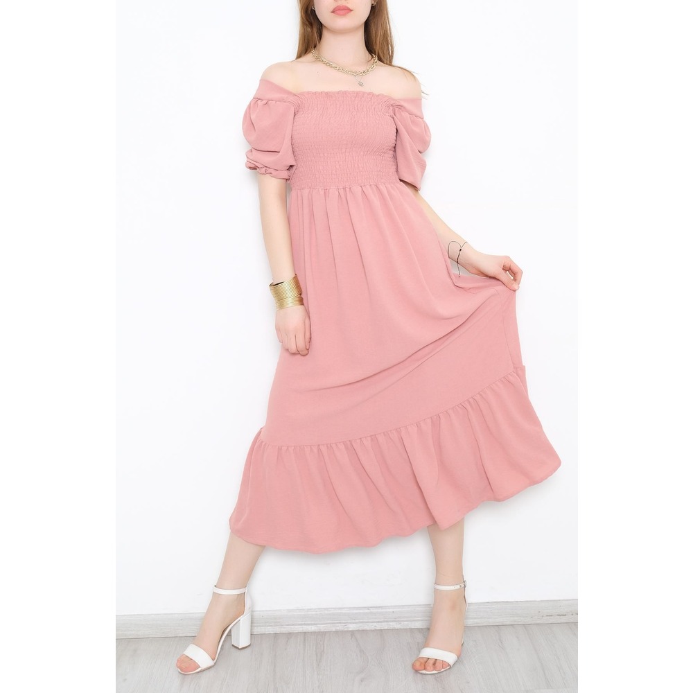 Gipeli Ayrobin Elbise Pudra - 52511.1234