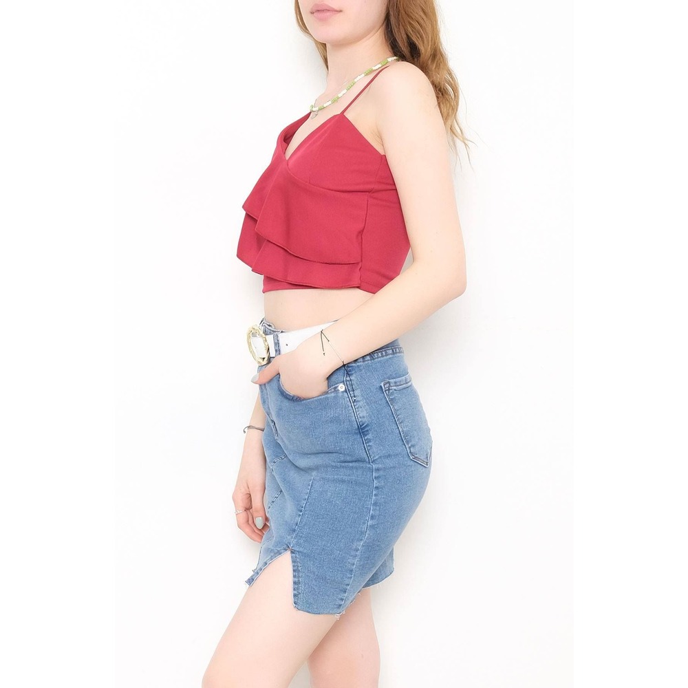 Önü Kat Kat Bluz Vivamagenta - 10690.631