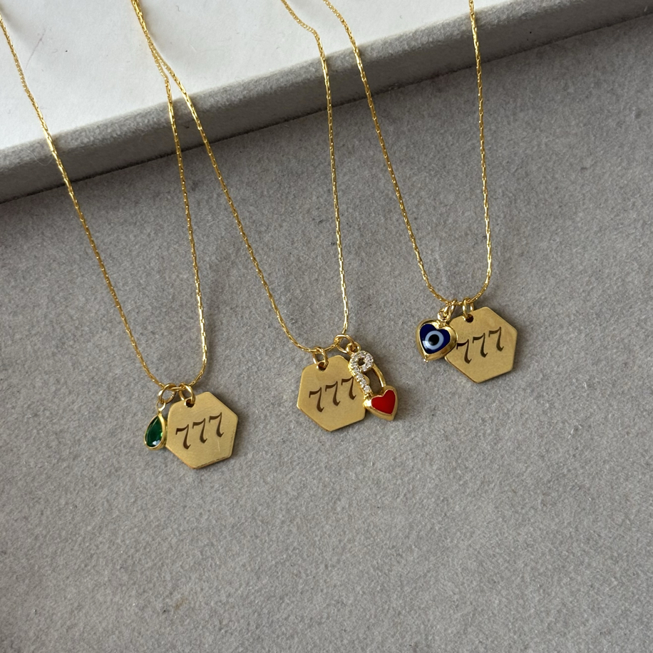 777 Manifest Charm Kolyesi | Silvermist Studio