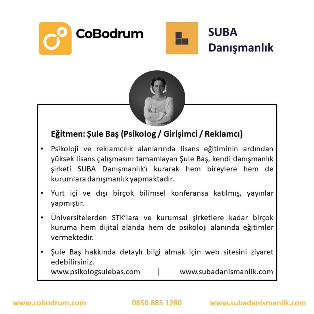 CoBodrum - Turizm Sektörüne Özel Sosyal Medya Eğitimi