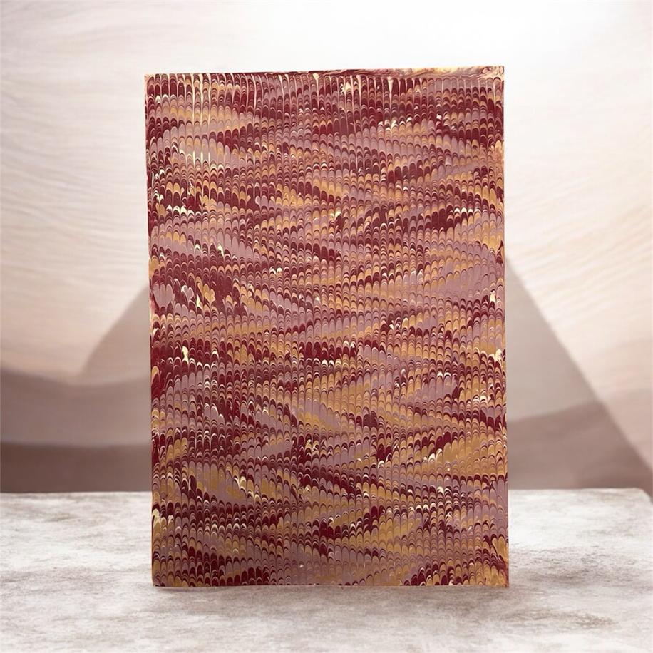 Ebru Rengi Bordo&Kiremit Rengi Battal Ebru | Suya Sanat