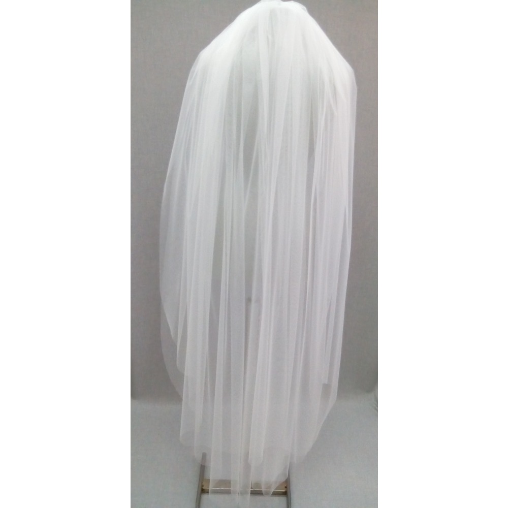 1mt 50cm Boyunda Kenarları Düz Kesim Taraklı Hayal Tül Gelin Duvağı Suzanna Moda
