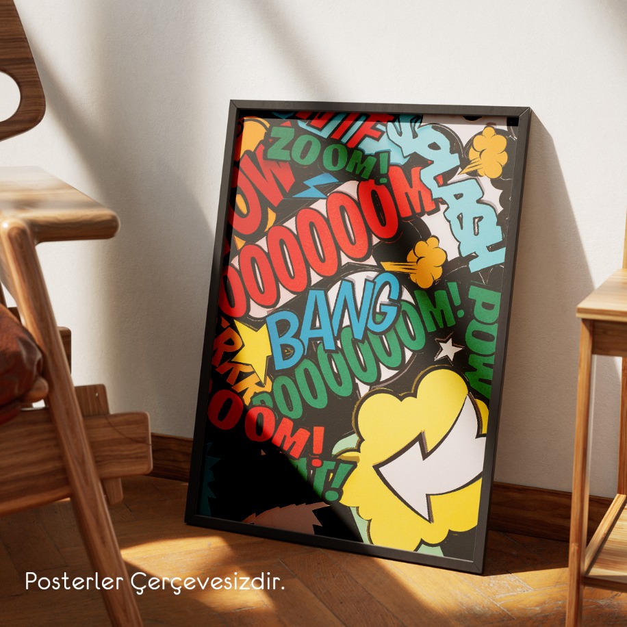 Pop Art Boom Bang Posteri