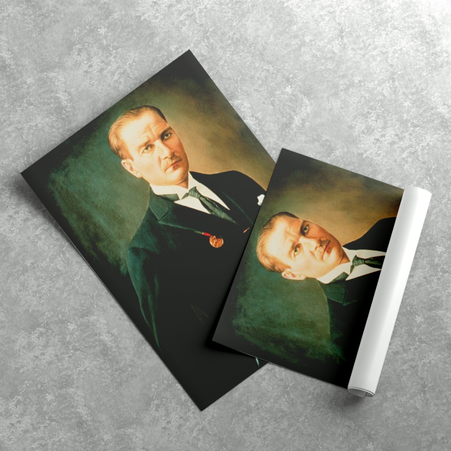 Renkli Atatürk Posteri