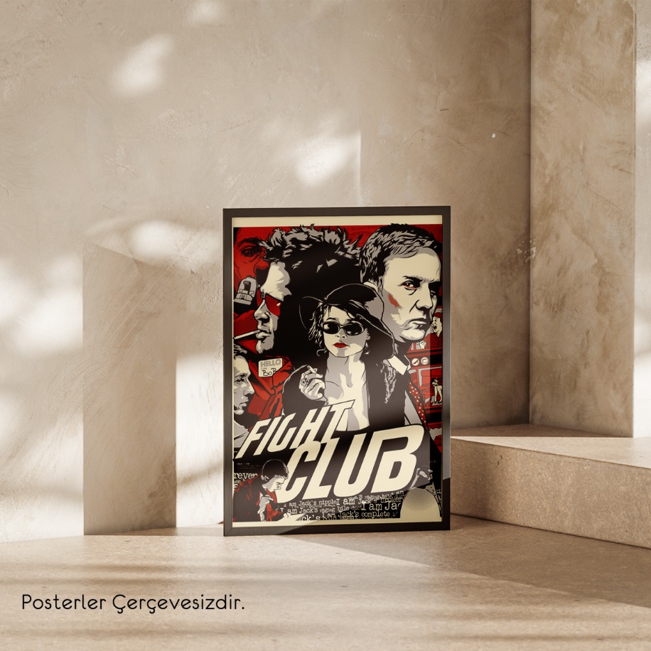 Fight Club Film Afiş Tasarımı Poster