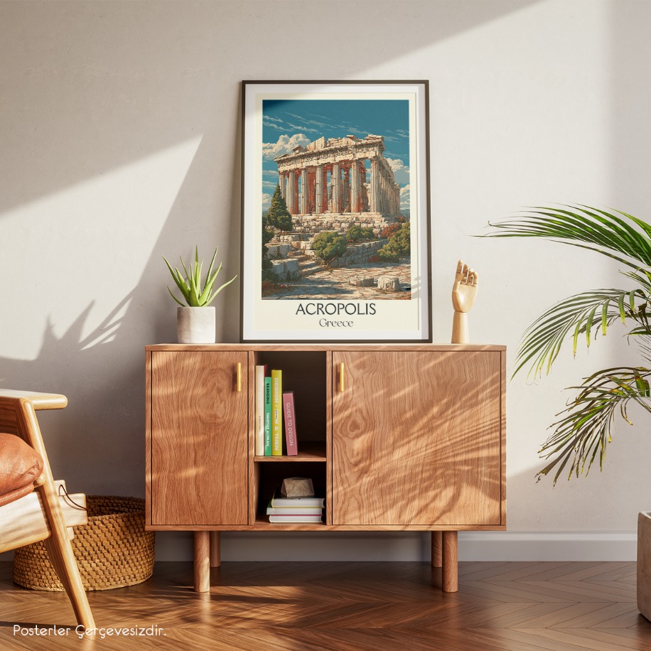 Acropolis Çizim Poster