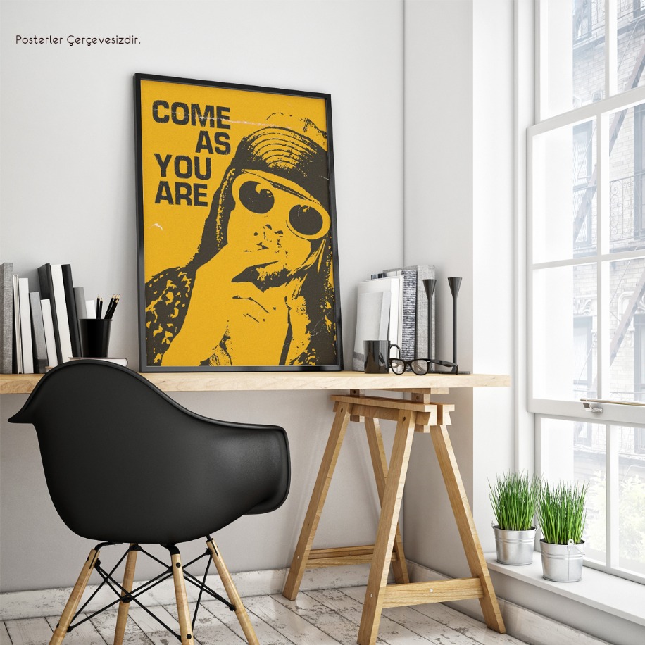 Come As You Are Kurt Cobain Posteri