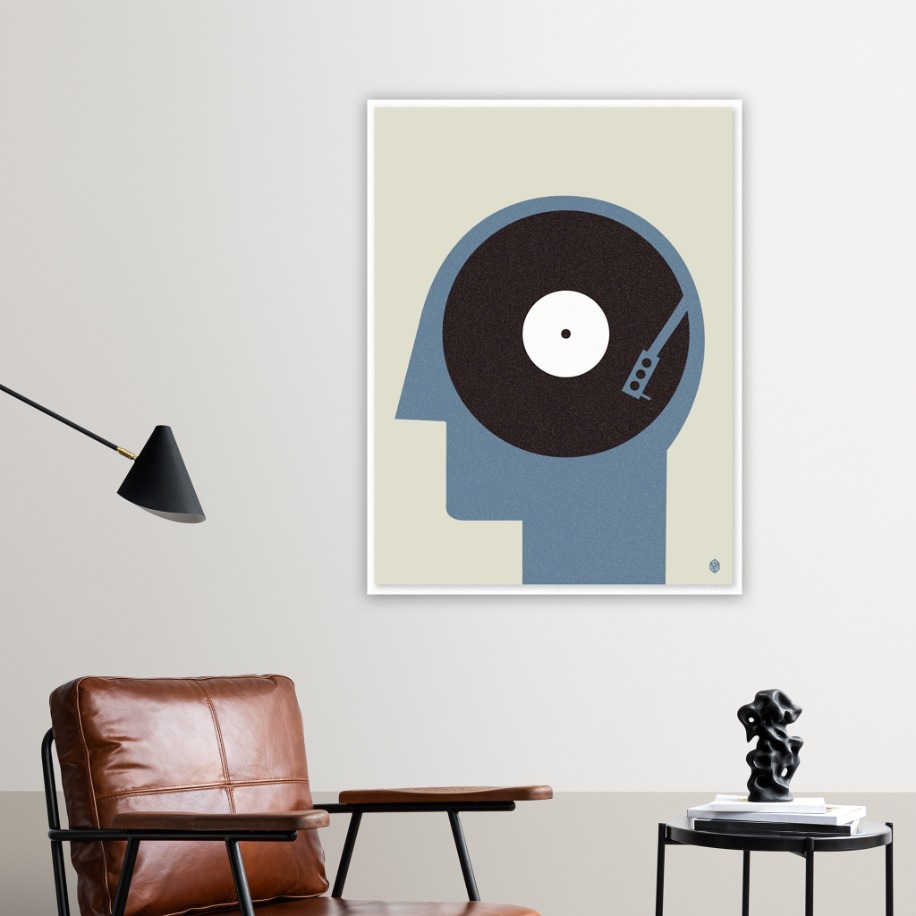 Plak Kafa Çizim Poster