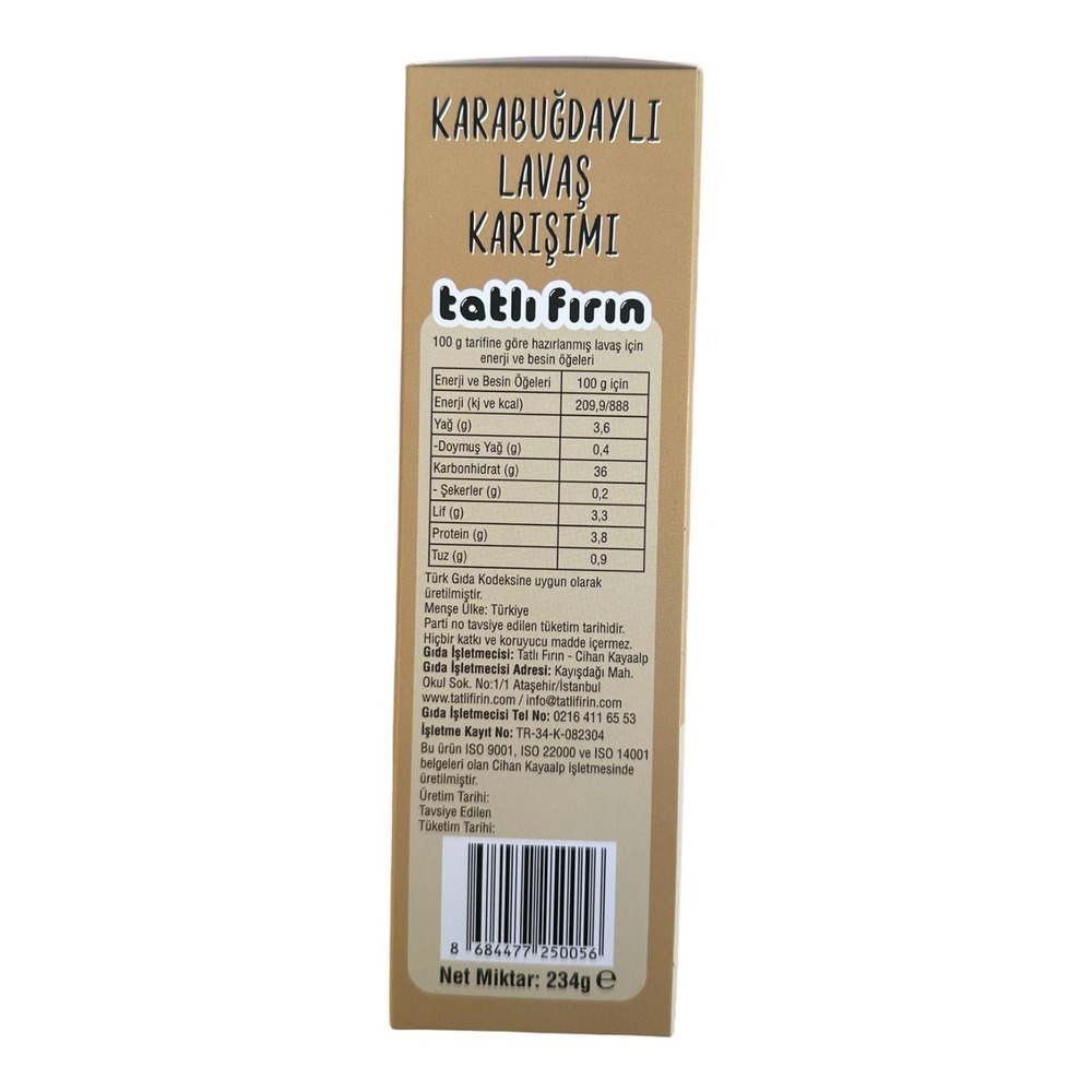 KARABUĞDAYLI LAVAŞ KARIŞIMI