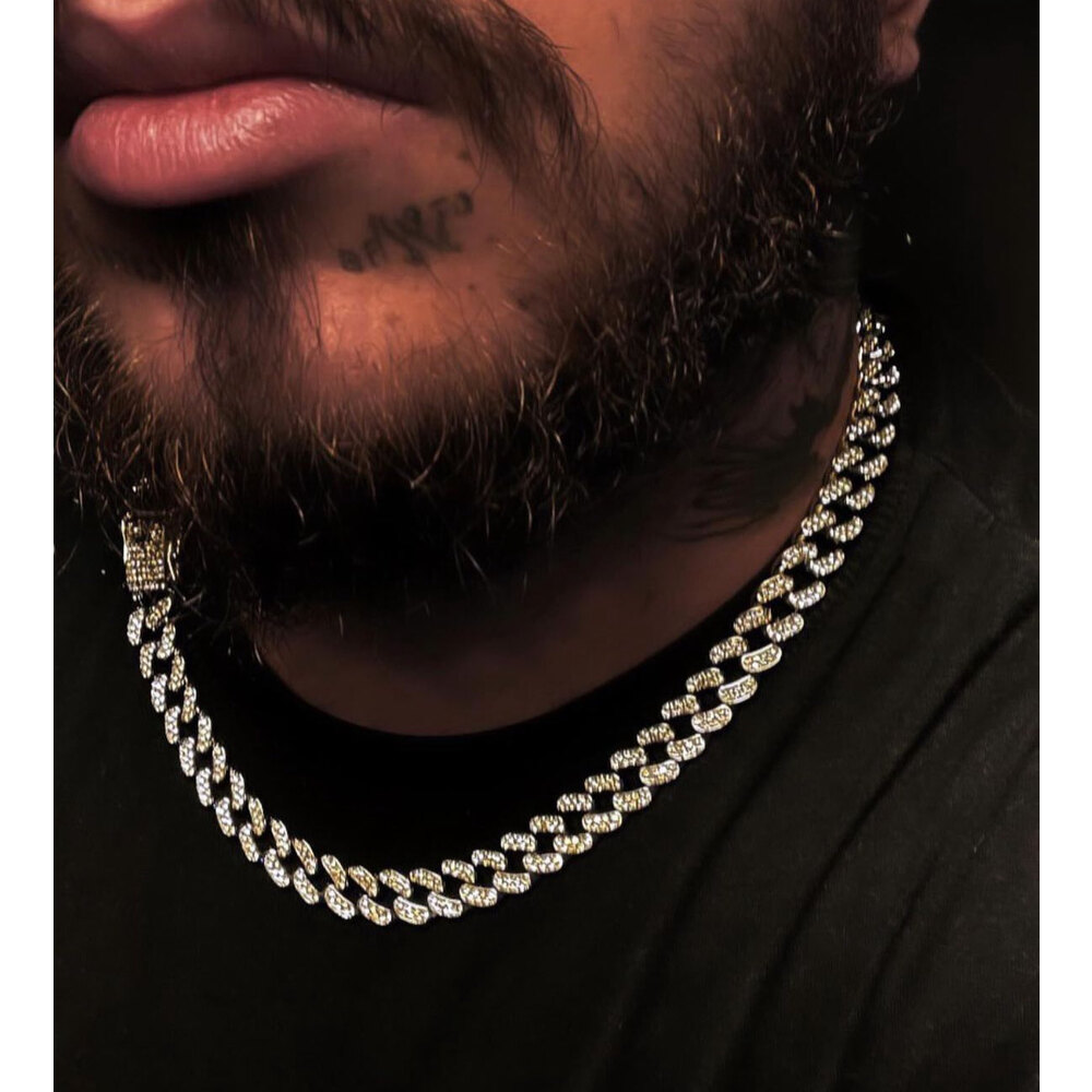 KALIN TAŞLI HİPHOP KOLYE 