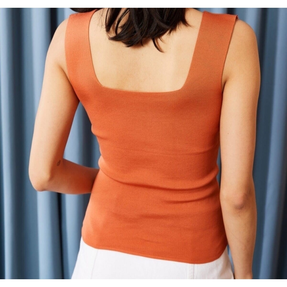 Kalın askılı triko crop bluz 