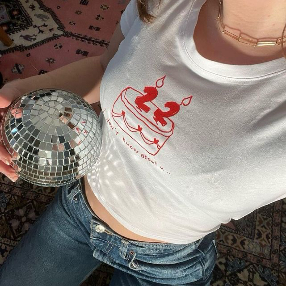 Taylor swift 22 birthday baby tee  