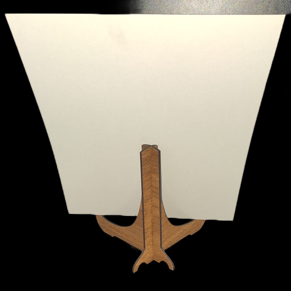 Uzay Craft Ceviz MDF Teşhir, Çerçeve ve Sunum Ayağı 15x13 Cm