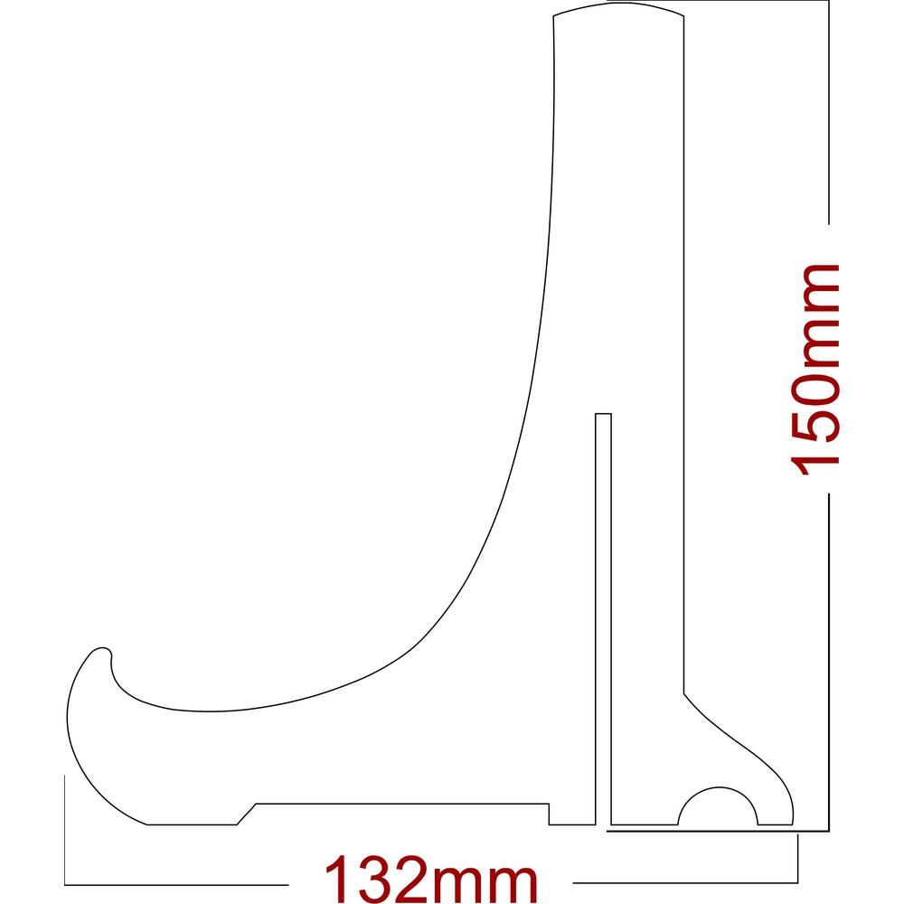 Uzay Craft Ceviz MDF Teşhir, Çerçeve ve Sunum Ayağı 15x13 Cm