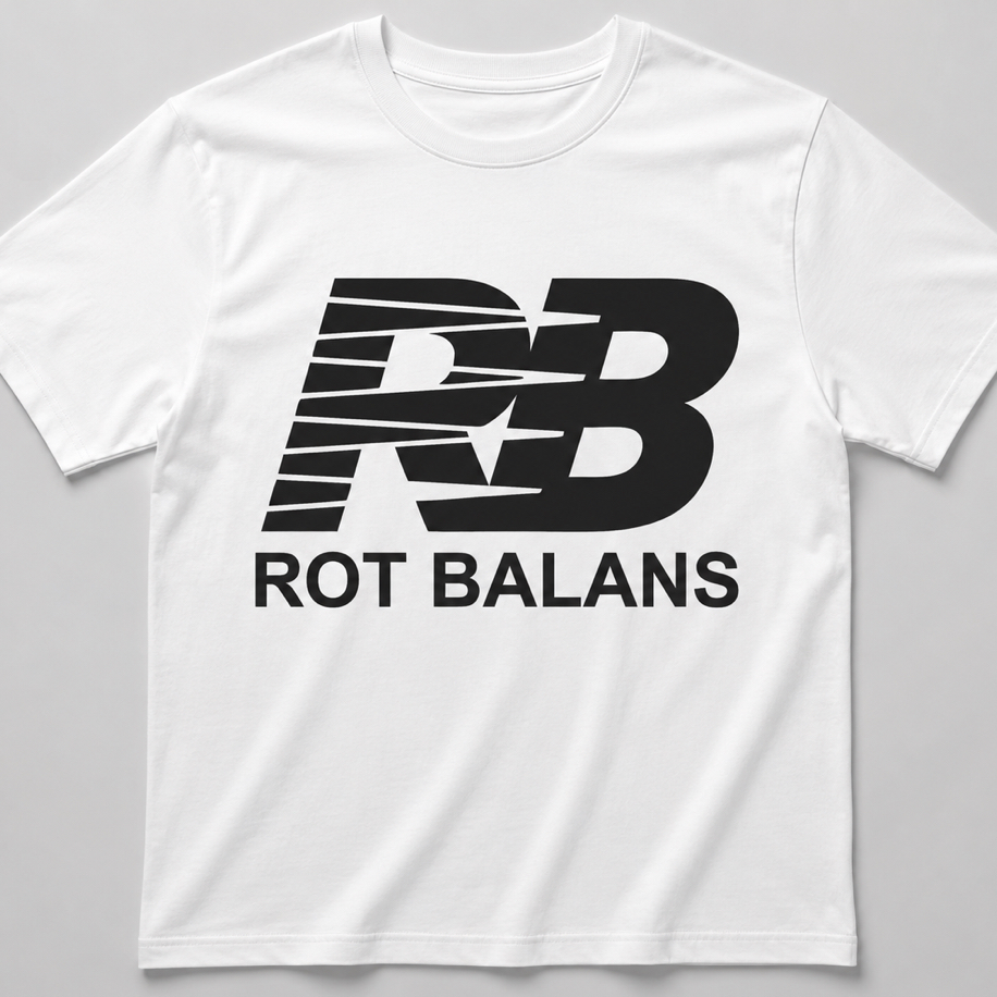 Rot Balans Beyaz Oversize T-shirt