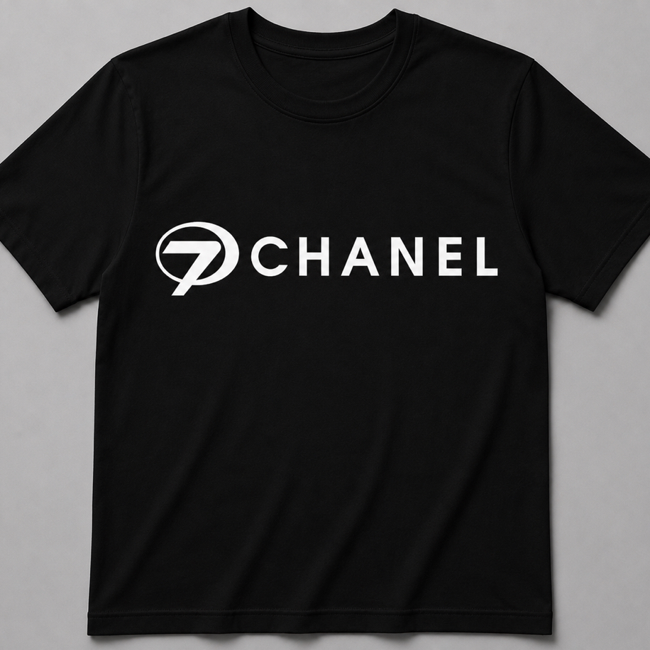 7Chanel Siyah Oversize T-shirt