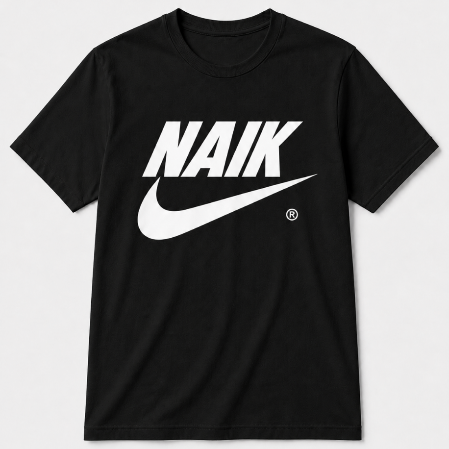 NAIK Siyah Oversize T-shirt