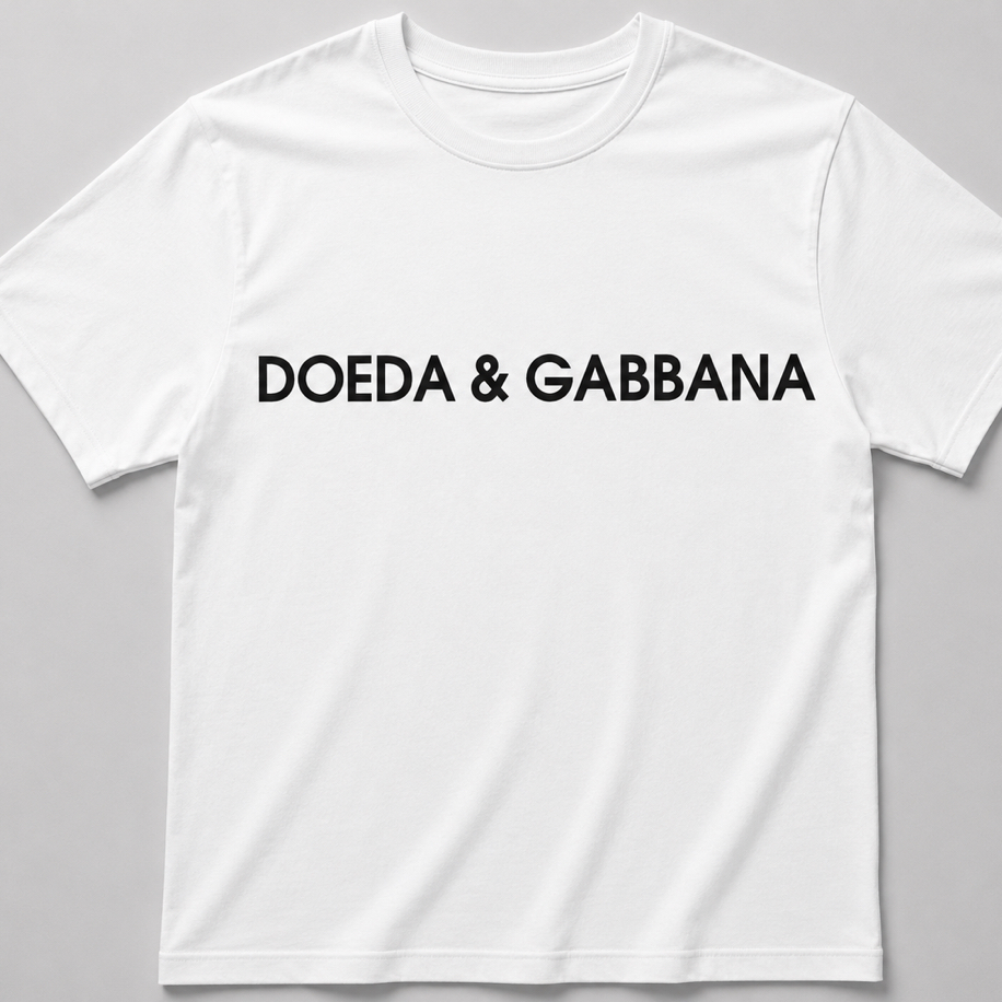 Doeda&Gabbana Beyaz Oversize T-shirt