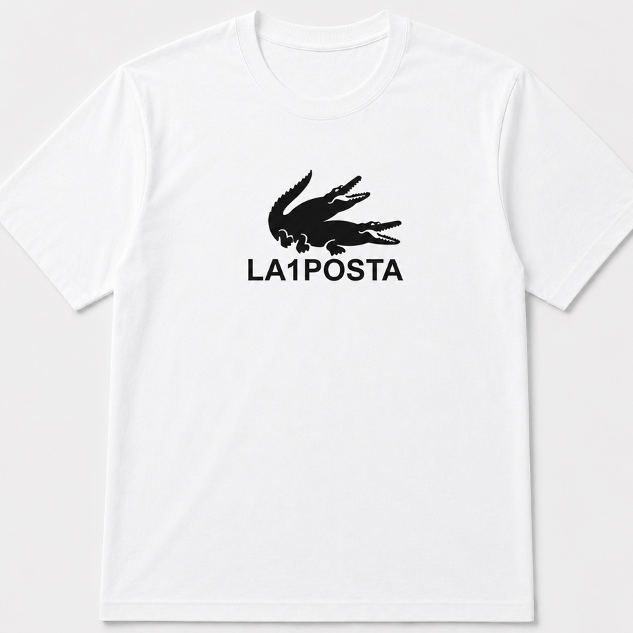 La1Posta Beyaz Oversize T-Shirt