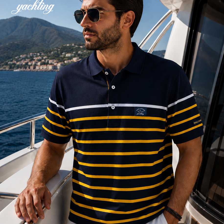 P&S SHARK Yacht Club Premium Polo Yaka Kısa Kol
