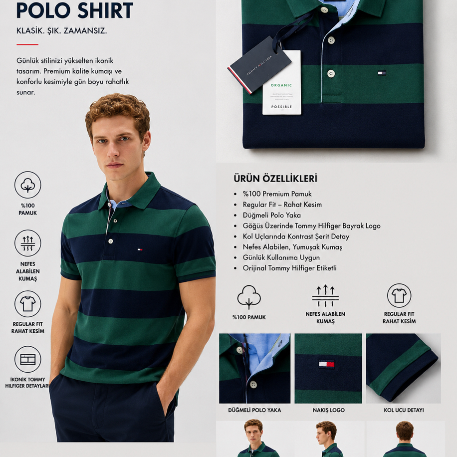 Yeni Sezon TOMMY Premium Polo Yaka