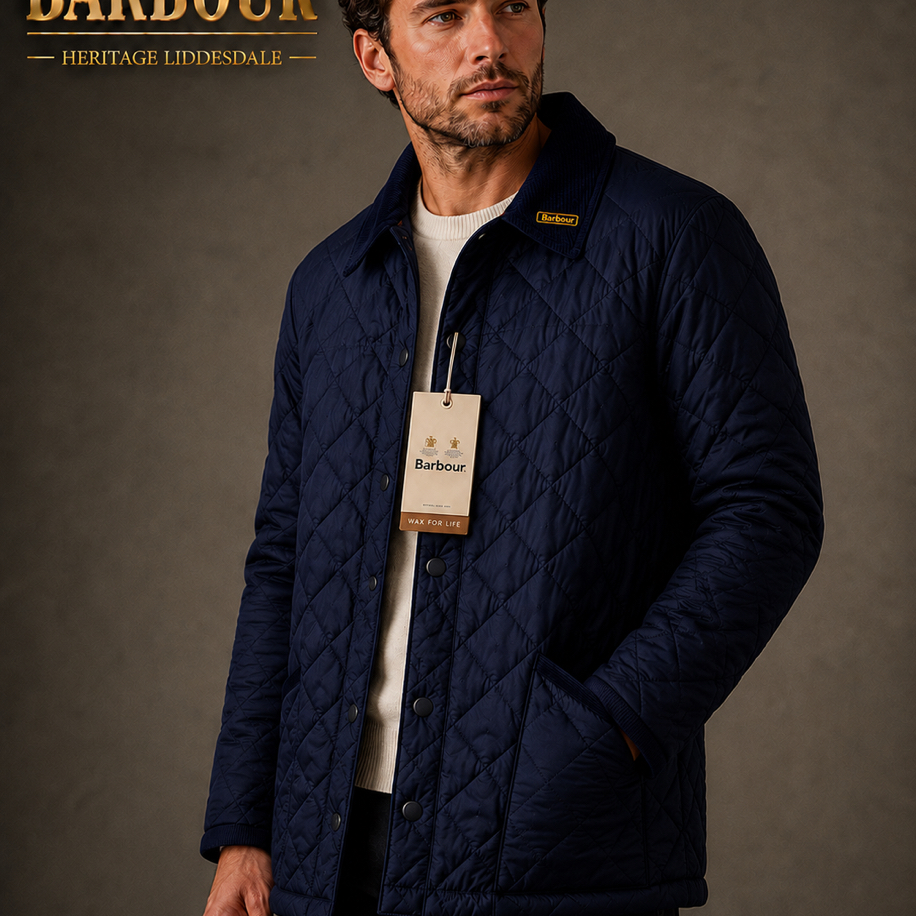 BARBOUR Heritage Kapitone Mont Yurtdışı Özel Ürün