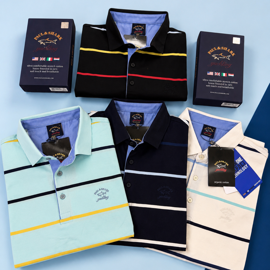 P&S SHARK Yacht Club Premium Polo Yaka Kısa Kol