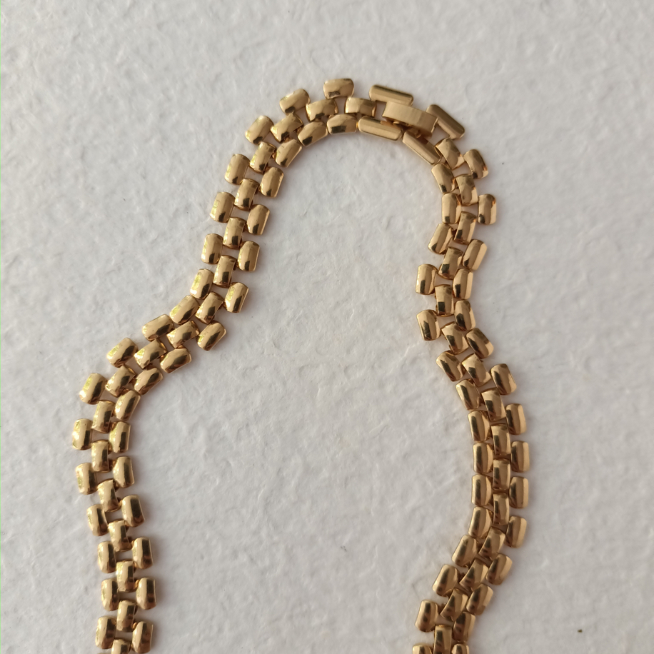 Vintage Tasli Zincir Kolye