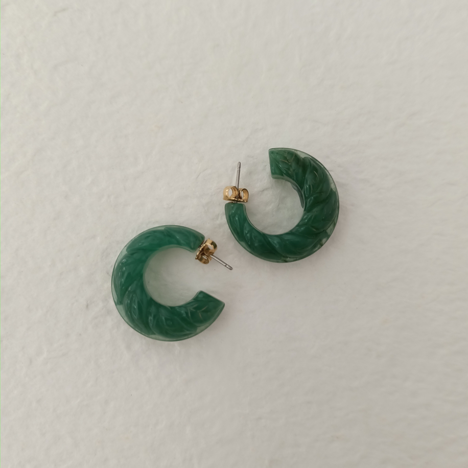Vintage Yesil Halka Kupeler