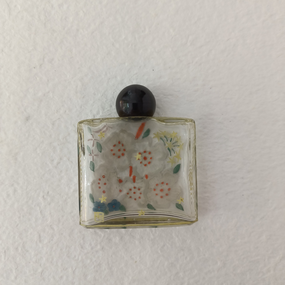 Vintage Sanatci Isi Boyamali Parfum Sisesi