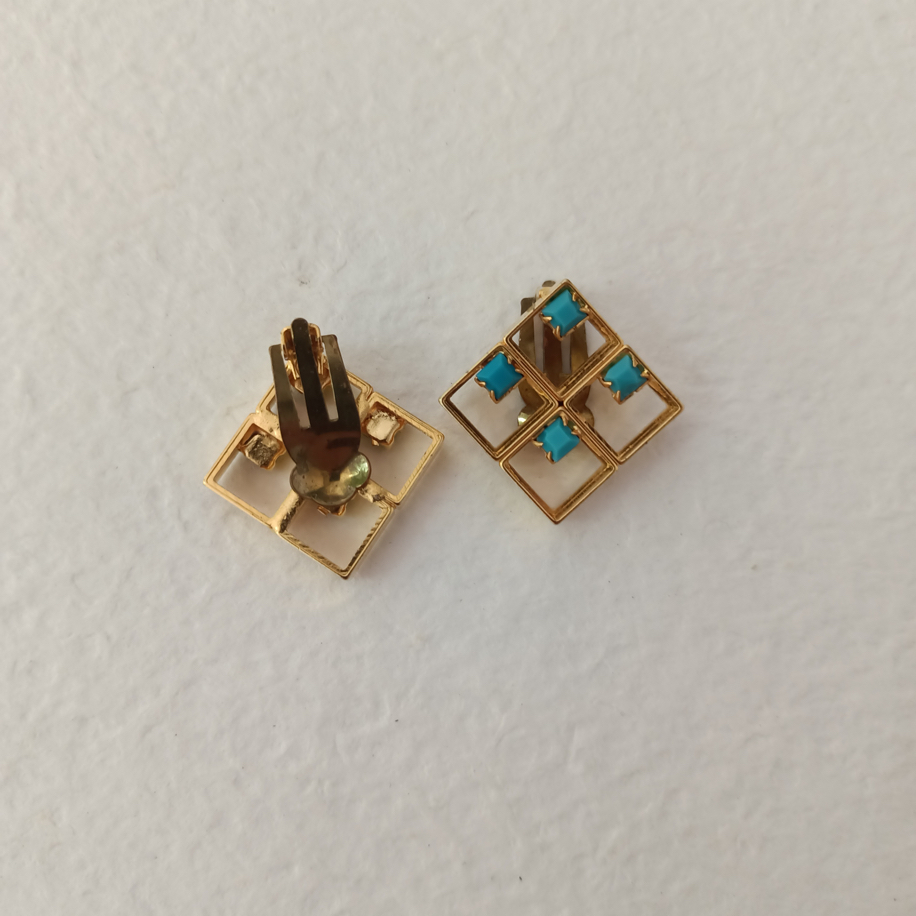 Vintage Mavi Tasli Kupeler