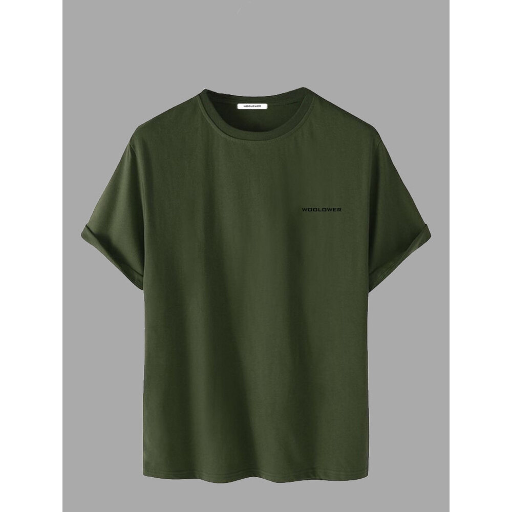 BASIC KHAKI TEE | woolower