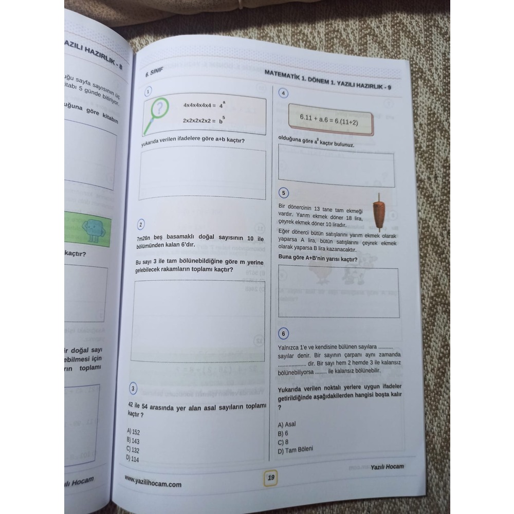 2024 2025 6.Sınıf 1.Dönem 1.Yazılı Kapsülü Özetli - Açık Uçlu Sorular TRK