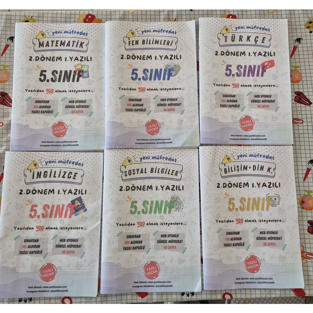 5.Sınıf 2.Dönem 1.Yazılı 2024 2025