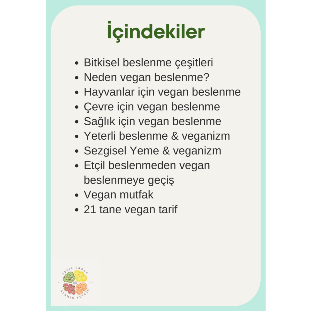 15. KİTAPÇIK: Veganizm & Sezgisel Yeme Kitapçığı