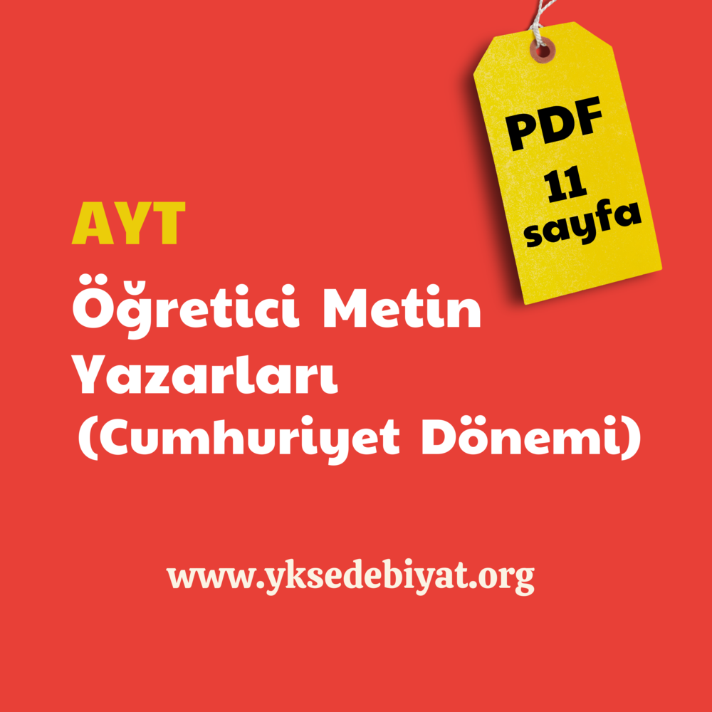 Cumhuriyet Dönemi Öğretici Metin Yazarları