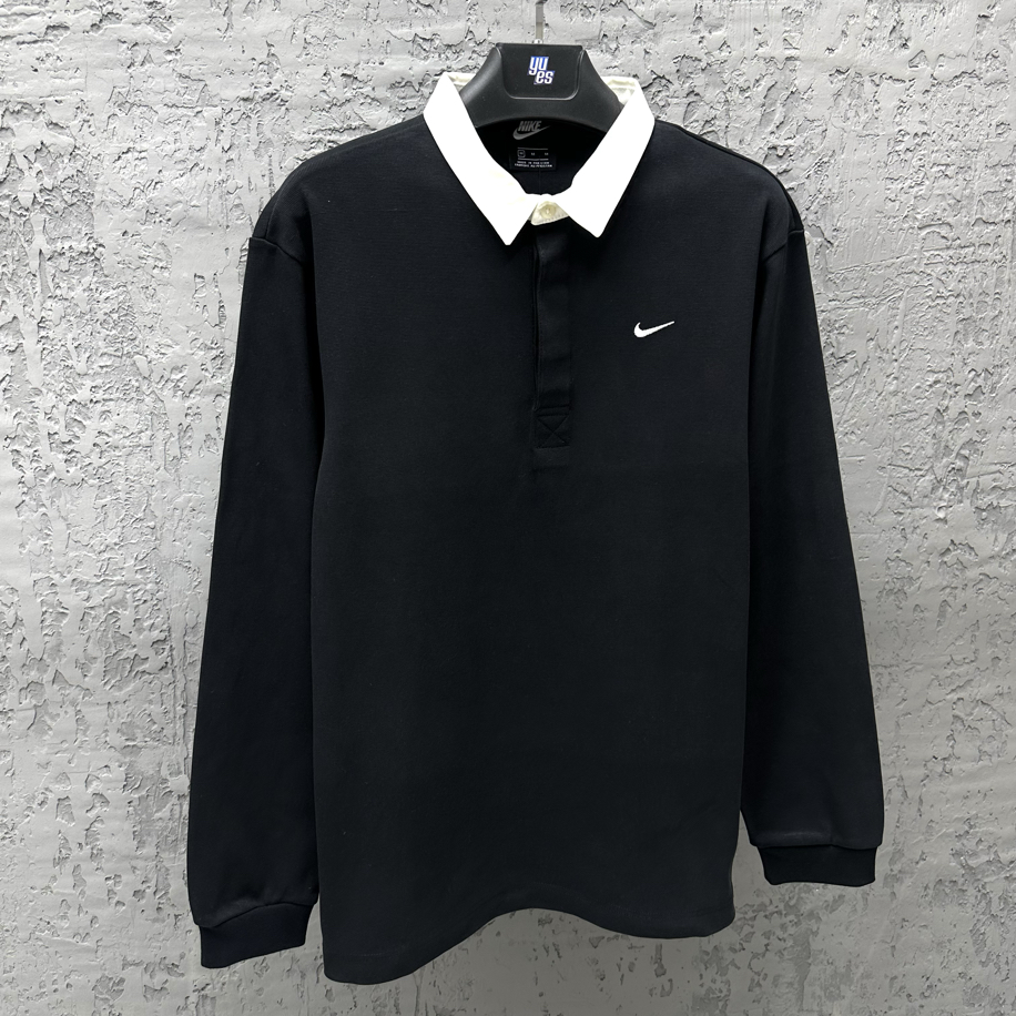 Nike Sportswear Rugby Top Solo Swoosh Shirt [DQ5221-010]