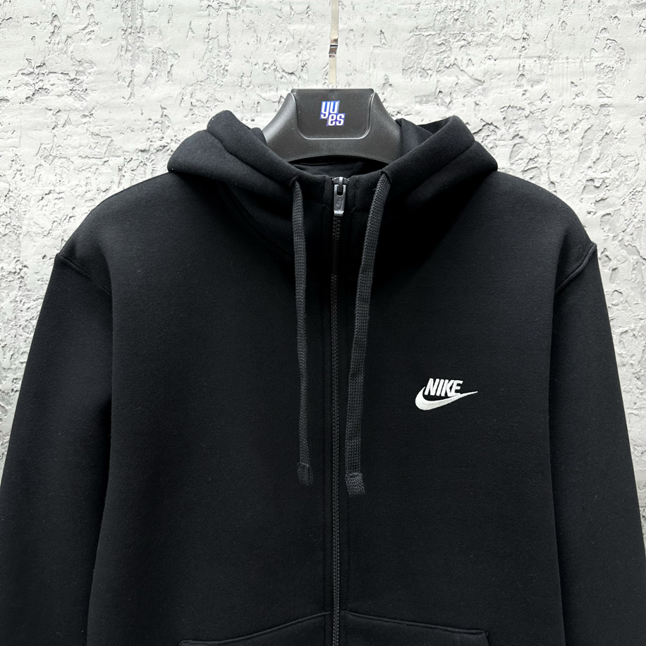 Nike Sportswear Club Full-Zip Hoodie Sweatshirt [BV2648-010]
