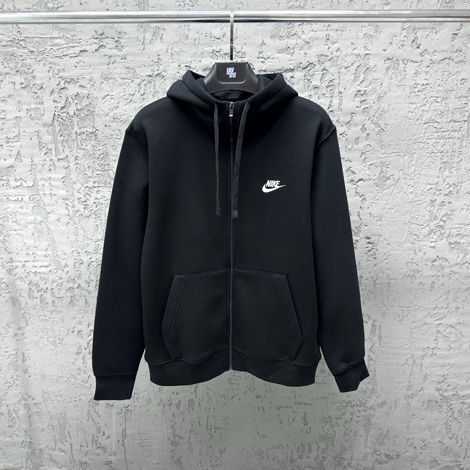Nike Sportswear Club Full-Zip Hoodie Sweatshirt [BV2648-010]