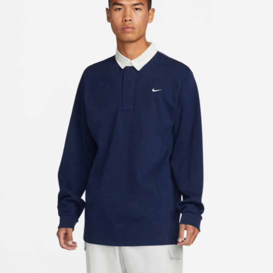 Nike Sportswear Rugby Top Solo Swoosh Shirt [DQ5221-410]